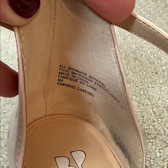 BP Nordstrom Beige with a touch of Blush Strappy Heels - Picture 2 of 3